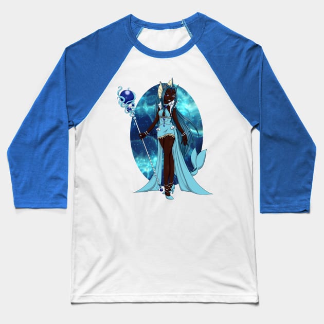 Magical Girl Dog Baseball T-Shirt by Jisu